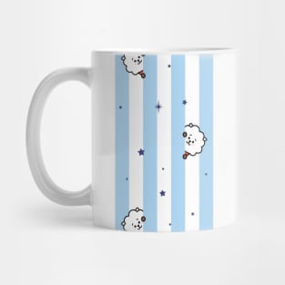 BT21 RJ Striped Pajamas Pattern Mug